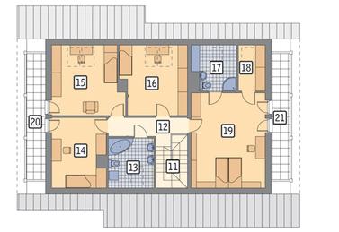 RZUT PODDASZA POW. 76,6 m²